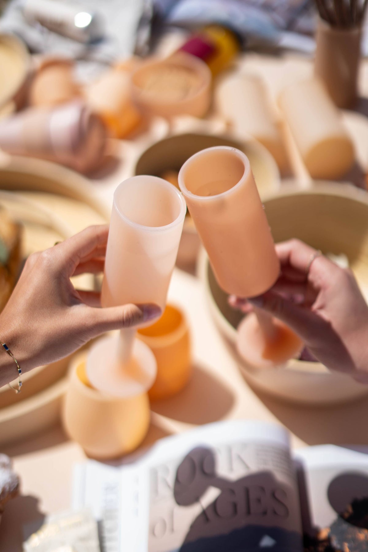 Wheat + Oat | Seff | Silicone Unbreakable Champagne Flutes