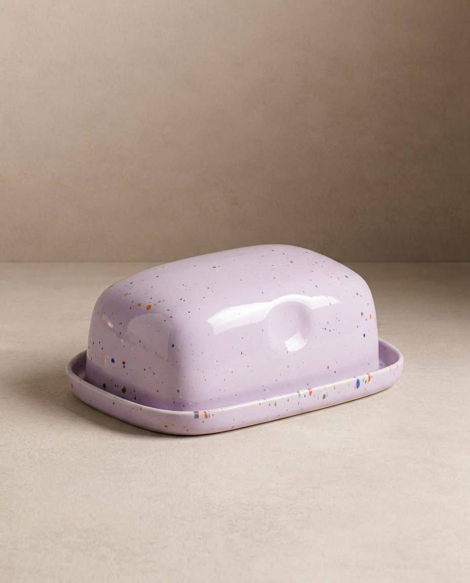 New Party Butter Dish Lilac