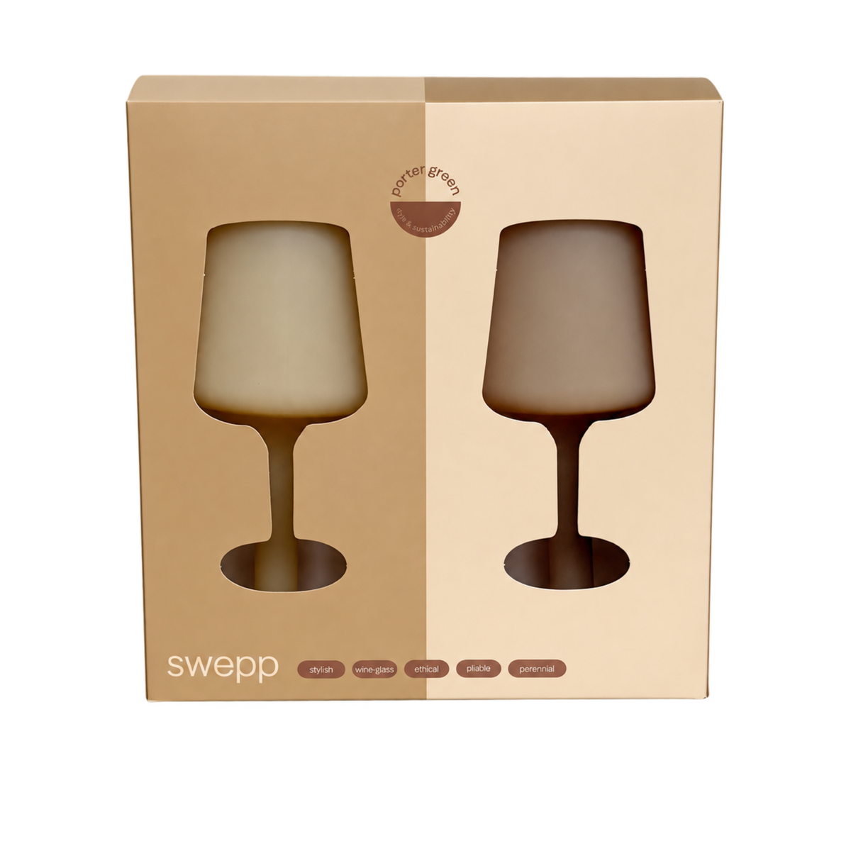 Wheat + Oat | Swepp | Silicone Unbreakable Wine Glasses