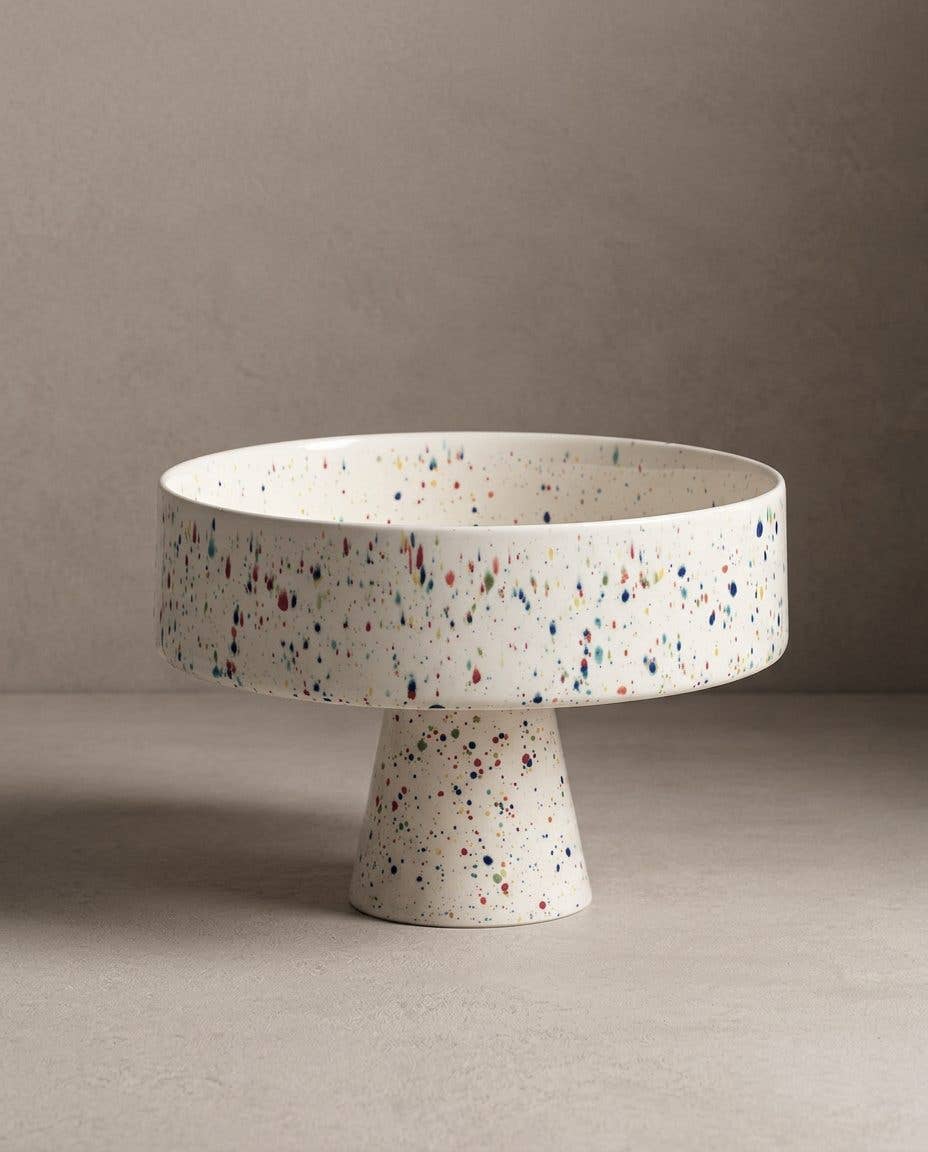 New Party Fruit Bowl 26cm White