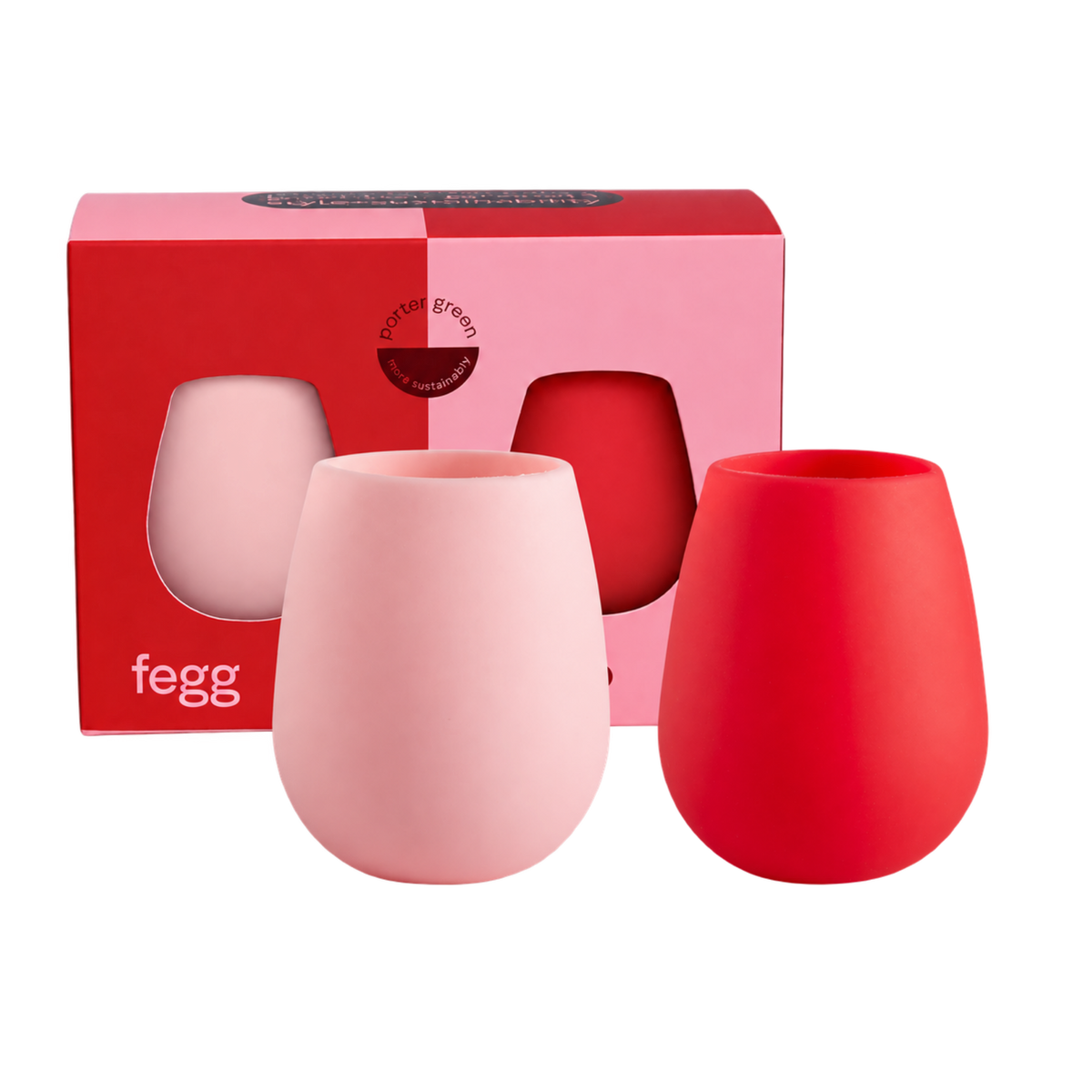 Cherry + Blush | Fegg | Silicone Unbreakable Glasses